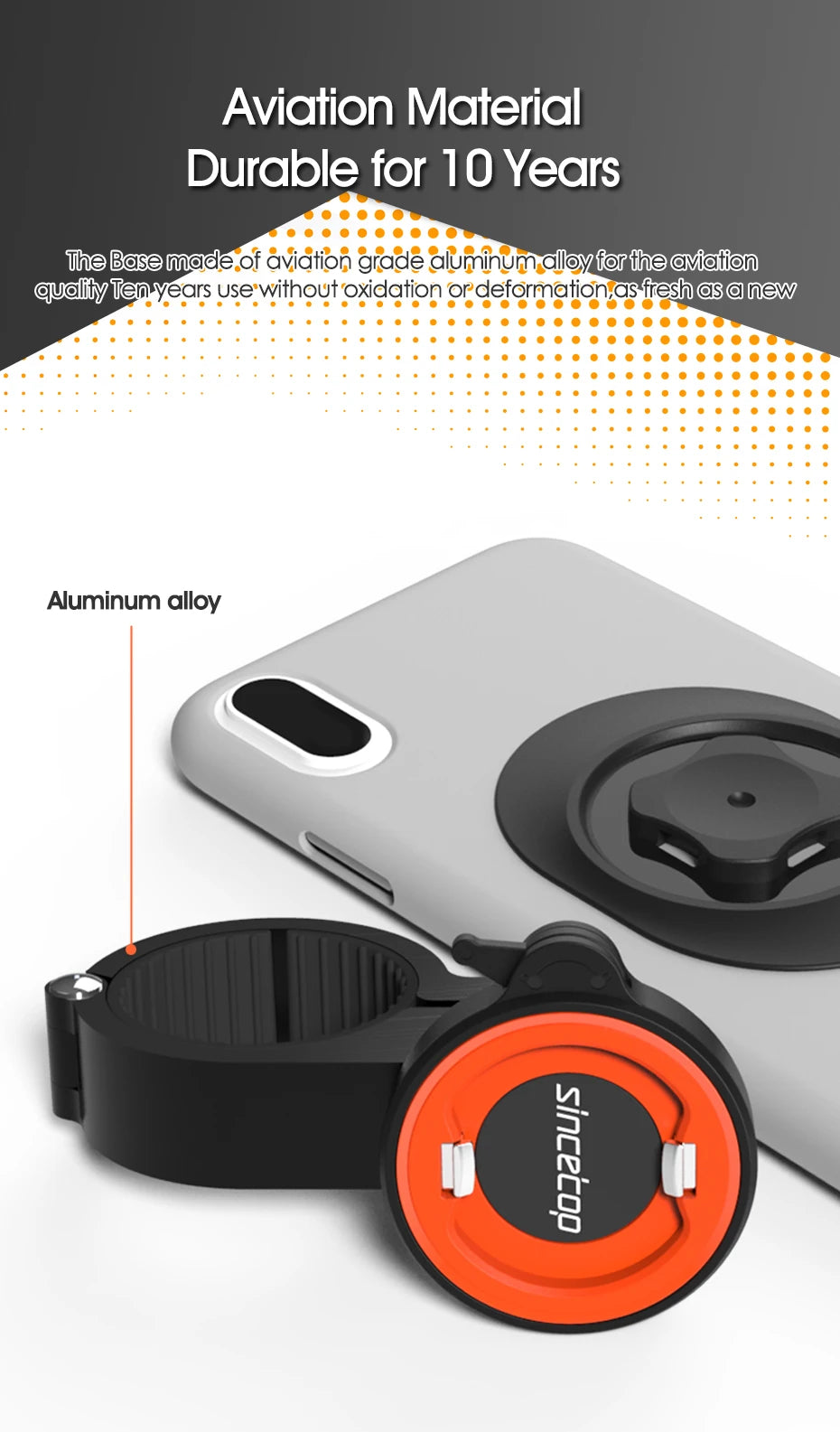 Motorcycle  Phone Holder Bicycle Phone Mount Moto MTB Road Mountain Bike Cellphone Bracket Accessories Quick Attach Lock
