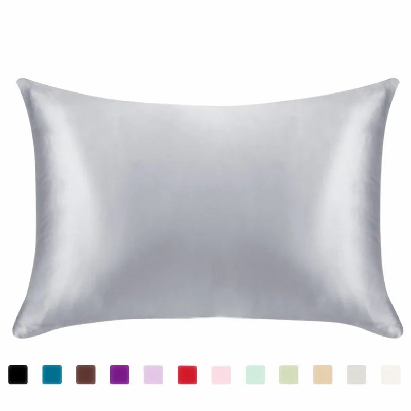 100% Silky Satin Hair Beauty Pillowcase Standard Queen 1PC