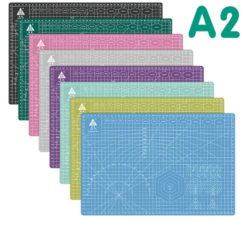 A2 Cutting Board Grid Line Self-healing Cutting Board Craft Card Multicolor Double-sided Desktop Manual Cutting Pad 60 * 45cm