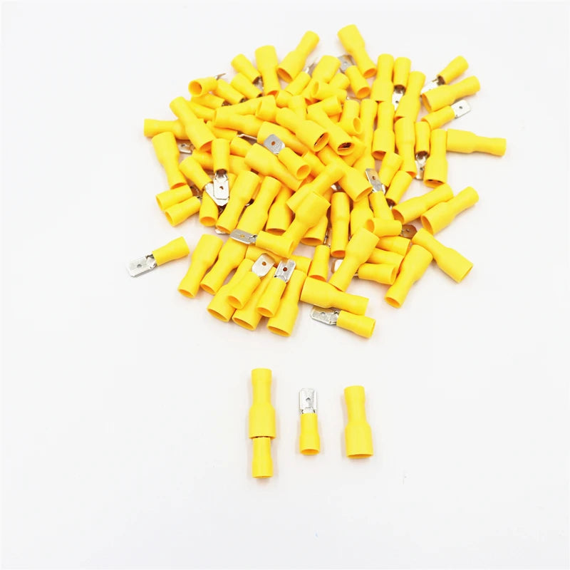 50pcs connection terminal cold-pressed terminal block terminals for   wire cable crimping kit  wire connector FDFD MDD
