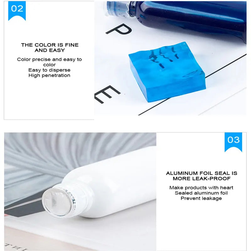 80g Epoxy Resin Pigments Second-generation Highly Concentrated Bright Color Precision Liquid Colorant Dye DIY Jewelry Making