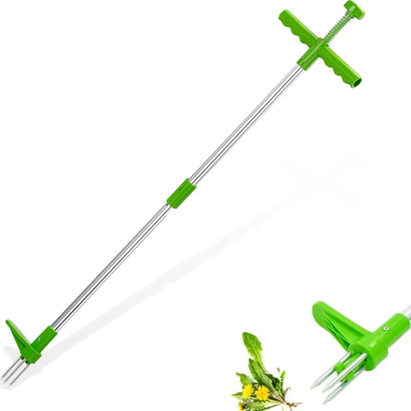 Portable Long Handle Weed Remover Portable Garden Lawn Weeder Outdoor Yard Grass Root Puller Tool Garden