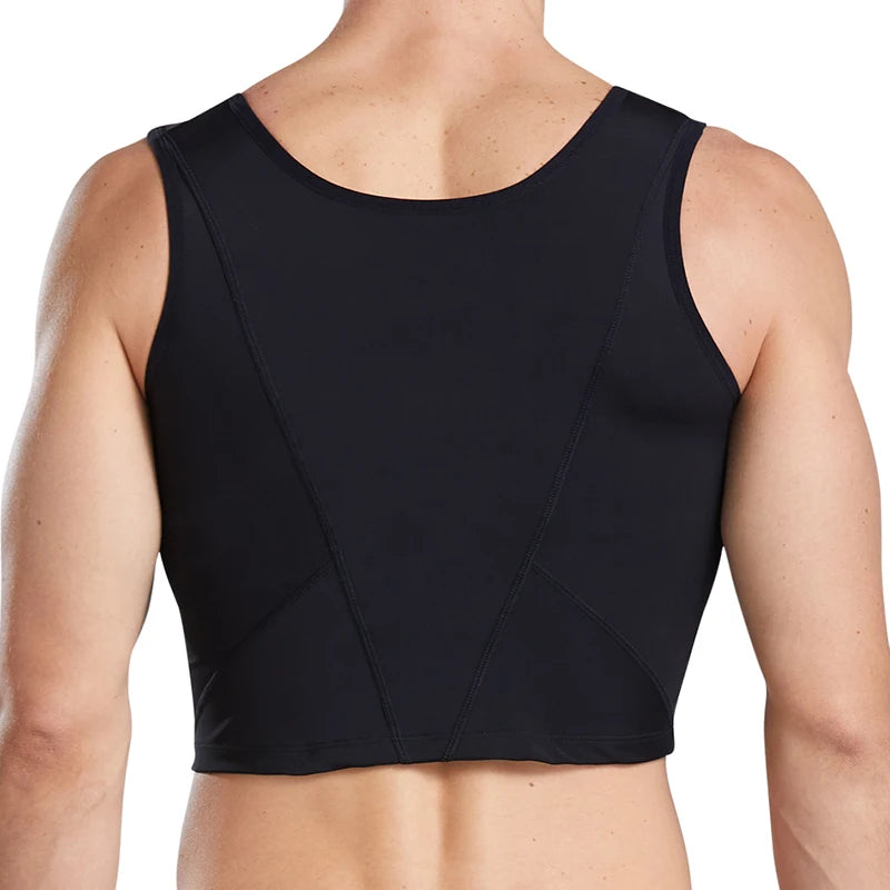 Men's Chest Vest Sweat Chest Bandage Tight-fitting Underwear Body Shaper Corset Support Belt Chest Compression Correct Posture