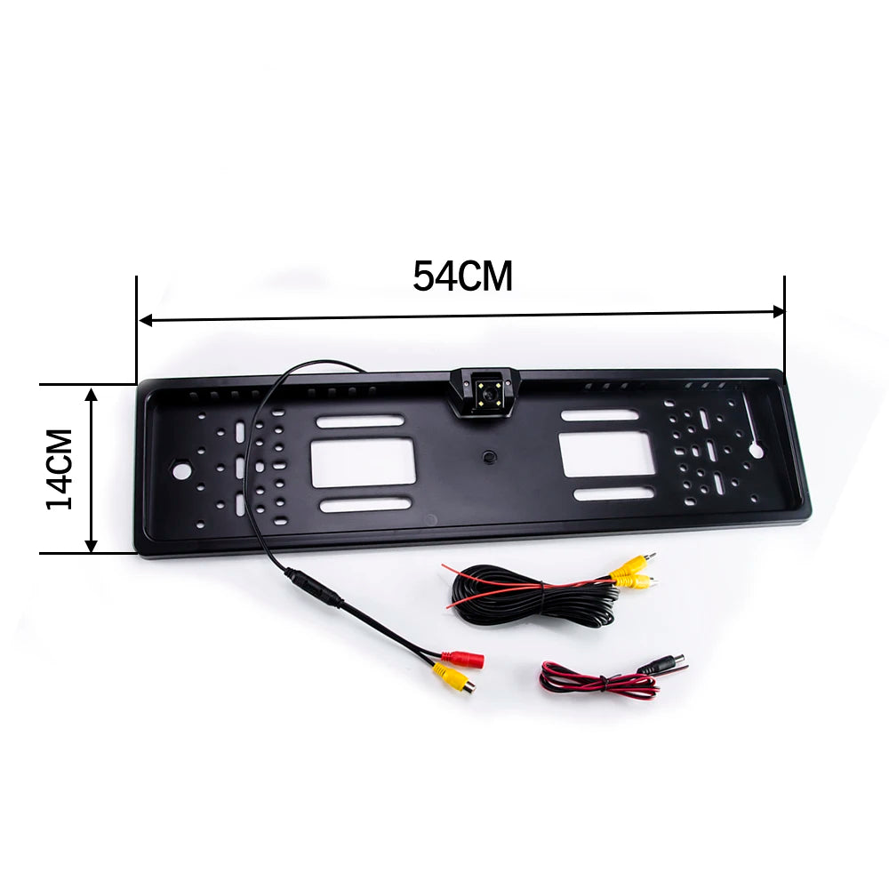 SINOVCLE Car Rear View Camera EU European License Plate Frame Waterproof Night Vision Reverse Backup Camera 4 Or 8 LED light