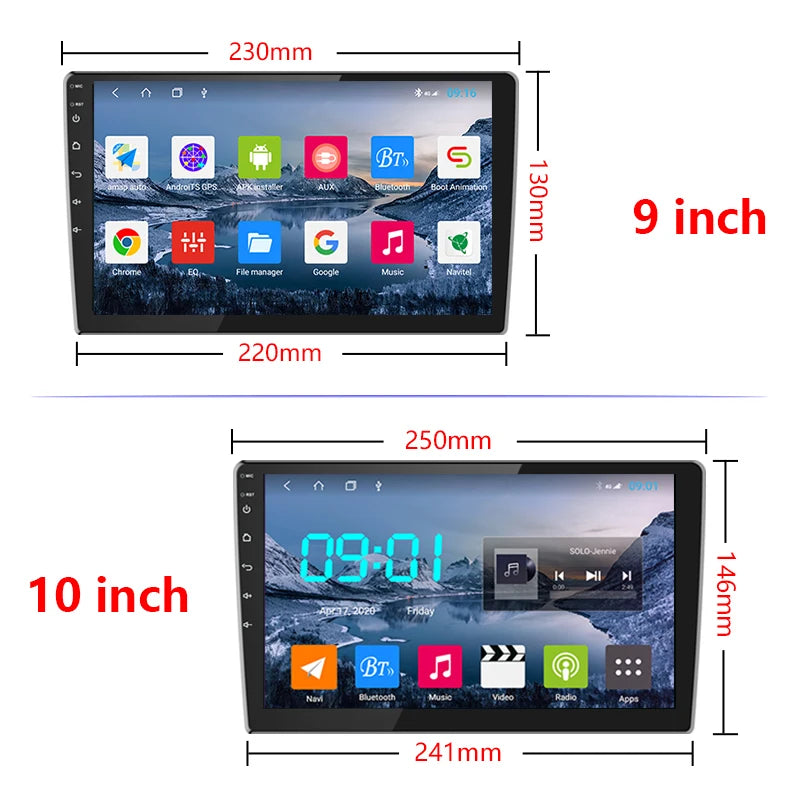 Srnubi Car Radio 2 Din Android 12 Auto Carplay Universal 7" 9" Multimedia Player for Nissan Honda Toyota Lada Volkswagen Hyundai