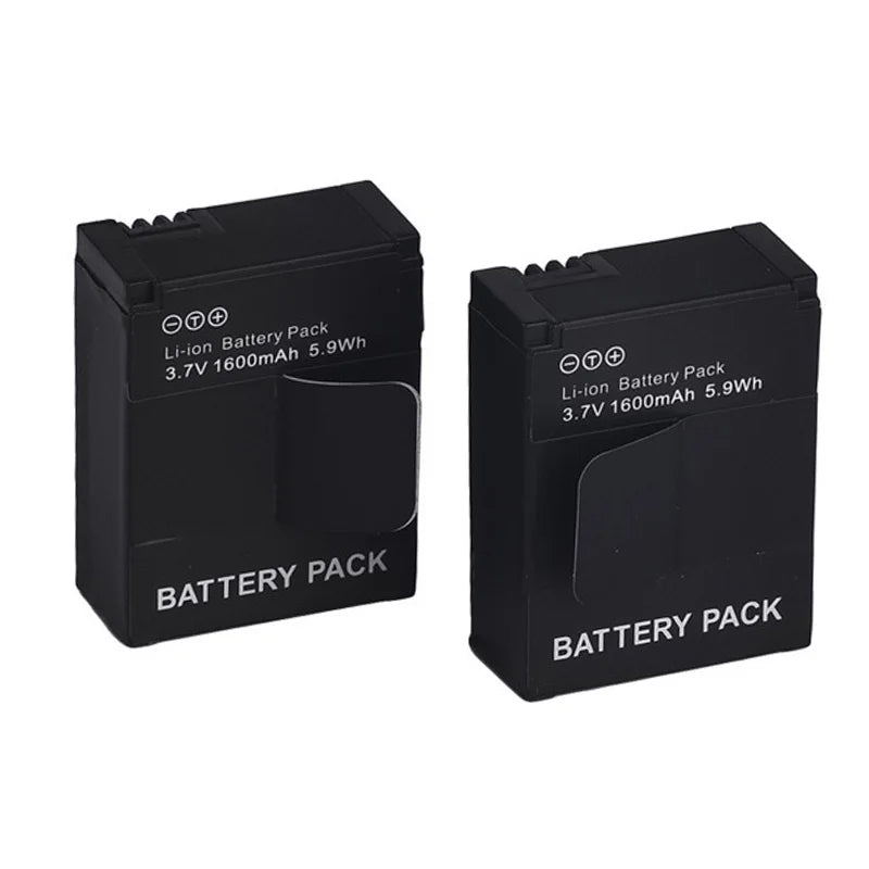 4pcs AHDBT-301/302 Battery+Double slot LCD Screen Display USB Charger Kit for Gopro hero3 3+ Action camera accessories