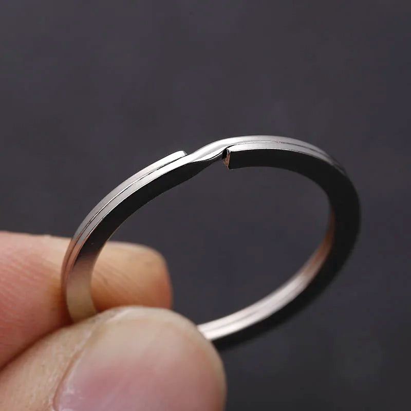 20pcs Split Key Rings 1.5x25mm Metal Hook Ring for DIY Keychain Making Handmade Jewelry Connectors Accessories High Quality