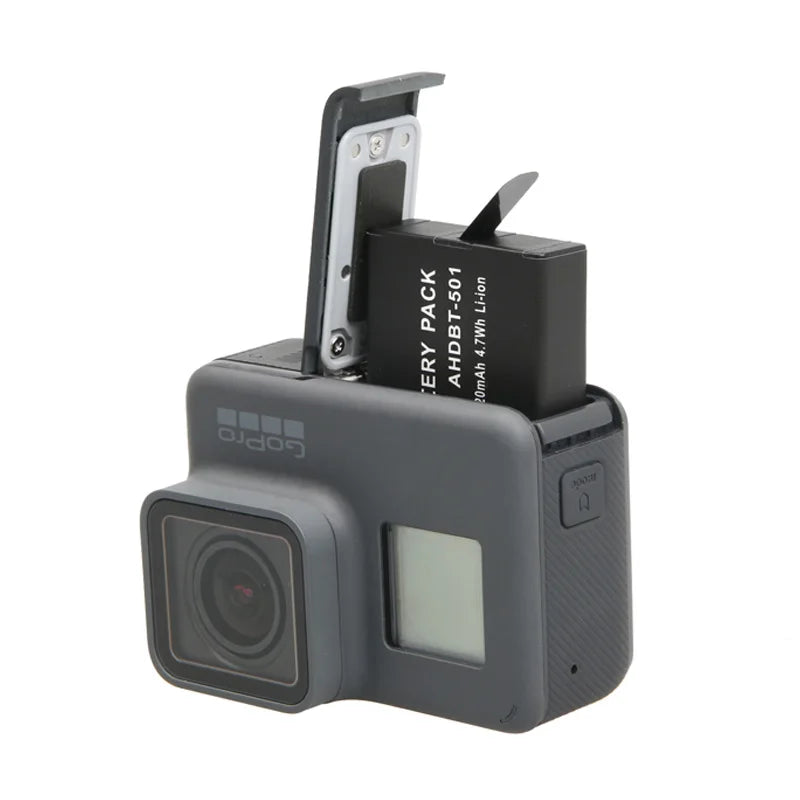 For GoPro Hero 5 Hero 6 Hero 7 8 black battery  + Dual charger for GOPRO Hero 8 7 hero6  hero5  Black Camera Accessories