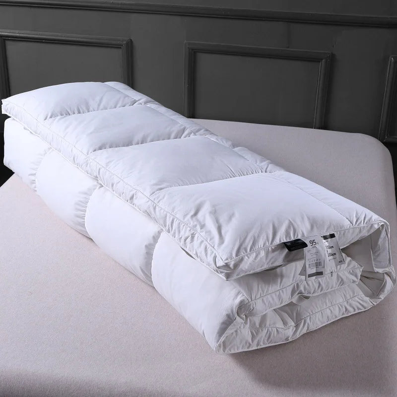 10cm Thick Feather Velvet Fiber Filled Mattress Non-slip Fixed Single And Double Can Be Customized Tatami