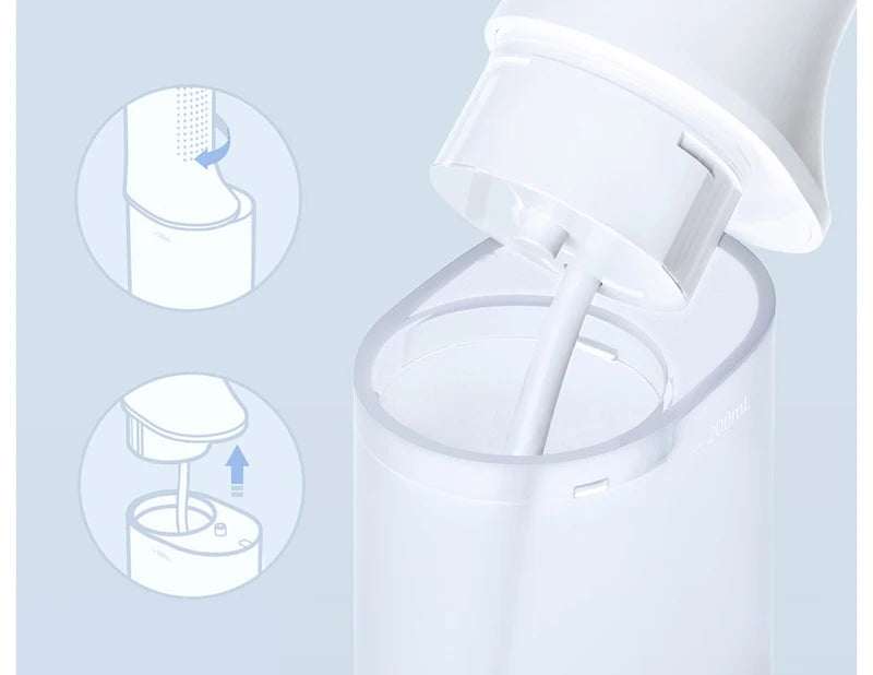 XIAOMI MIJIA Portable Oral Irrigator,4 Mode 200ML Rechargeable Flossers IPX7 Waterproof Cleaning Electric Flossing Picks Machine