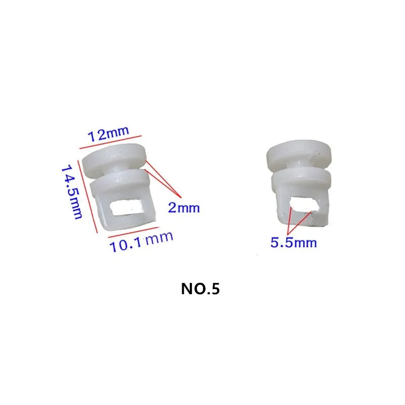 50Pcs Vans Truck Station Wagon Construction Vehicle Car Curtain Track Fastener Clip Straight Clamp