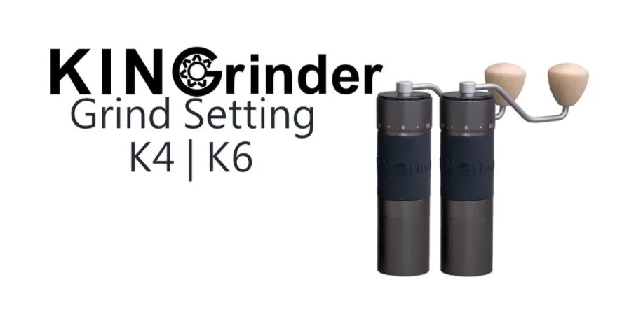 Kingrinder K4 /K6 manual coffee grinder portable mill 420stainless steel 48mm stainless steel Titanium plating burr