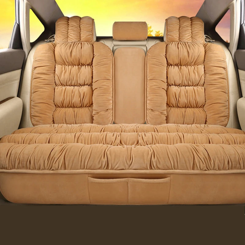 Plush Car Seat Cover Universal Seat Covers Protector Automobiles Seat Cushion Warm Carpet Mat Winter Seat-cover Car-Styling