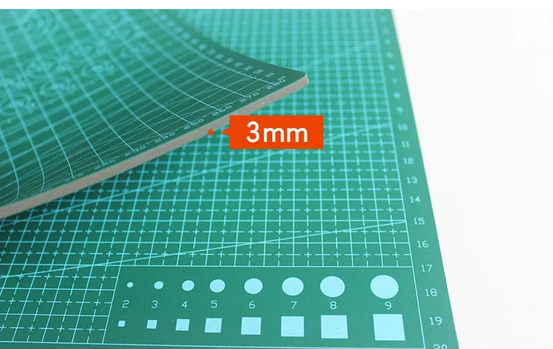A2 Cutting Board Grid Line Self-healing Cutting Board Craft Card Multicolor Double-sided Desktop Manual Cutting Pad 60 * 45cm