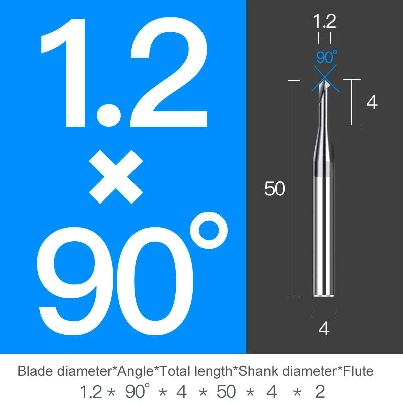 Chamfer Milling Cutter Carbide Corner Countersink Chamfering End Mill Deburring Edges V Grove Router 60 90 120 Degree 2 3 Flutes