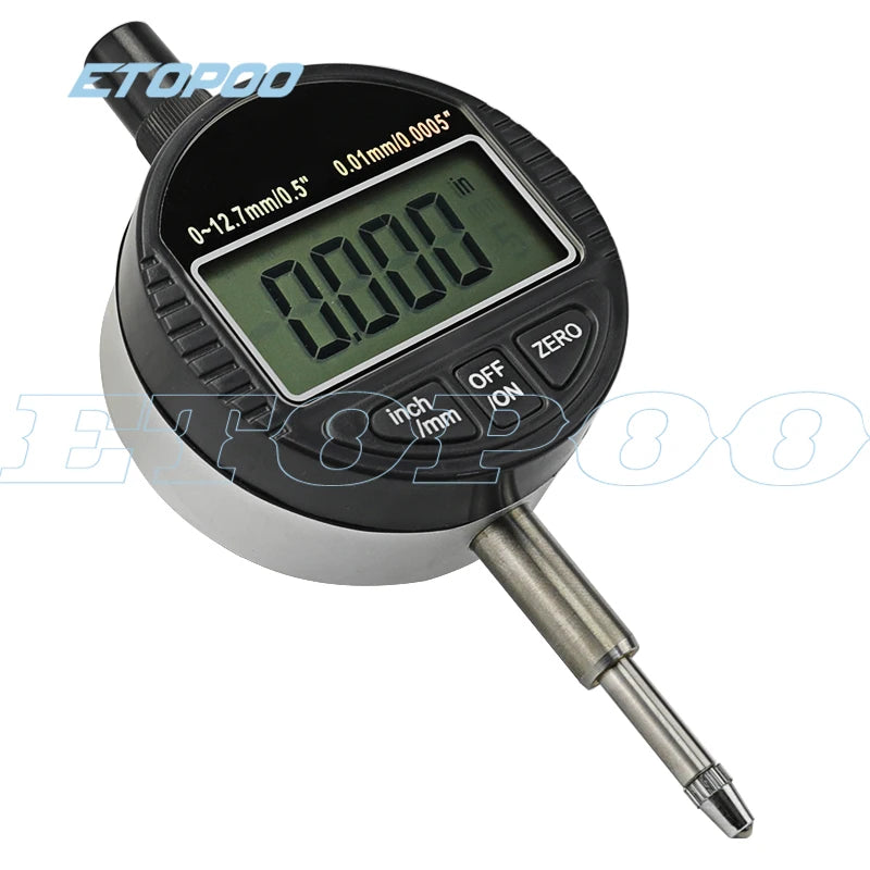 Digital Dial Indicator 0-12.7mm/0.5'' 0-25.4mm 0.01mm Mini Magnetic Base Holder Gauge Caliper Measuring Tools