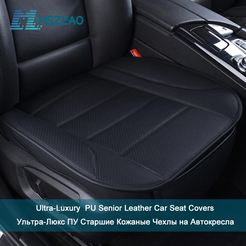 Ultra-Luxury Car Seat Protection Single Seat Without Backrest PU Senior Leather Car Seat Cover For Most Four-Door Sedan&SUV