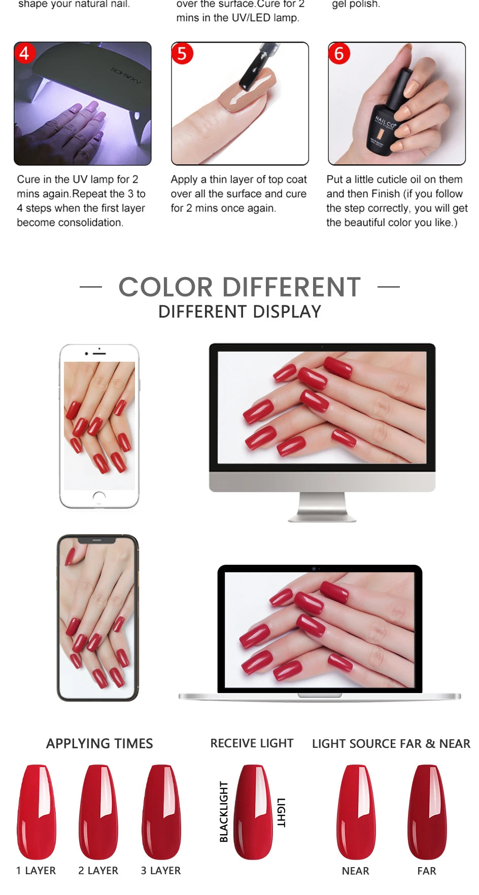NAILCO 15ml 20/30pcs Gel Nail Polish Set Spring Summer Color UV Gel Nail Art All For Manicure  Gel Paint For DIY Professionals
