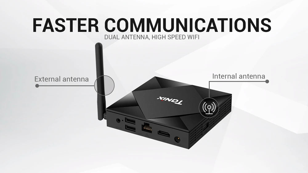 Android 10.0 Tanix TX6S TV Box Allwinner H616 Quad Core 4G RAM 32GB 64GB ROM 2.4G/5GHz Wifi BT 6K H.265 Media Player