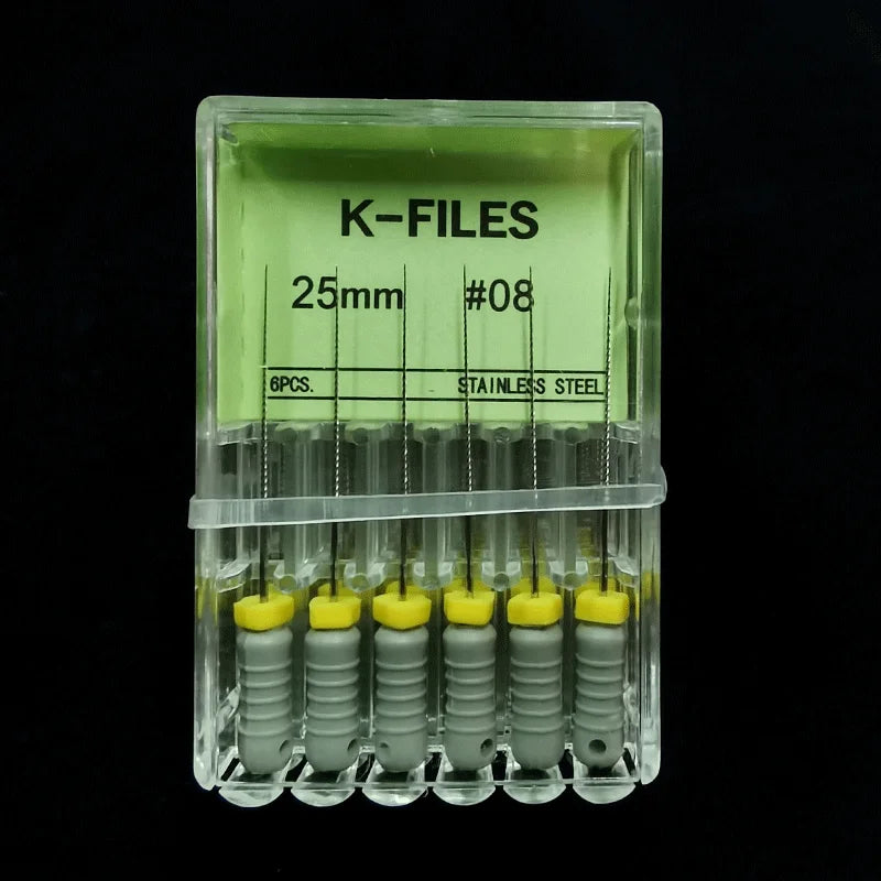 Dental Root Cannal Endo K File 21mm 25mm 31mm Stainless Steel Endodontic Instruments Dentist Dentistry Odontologia Tools