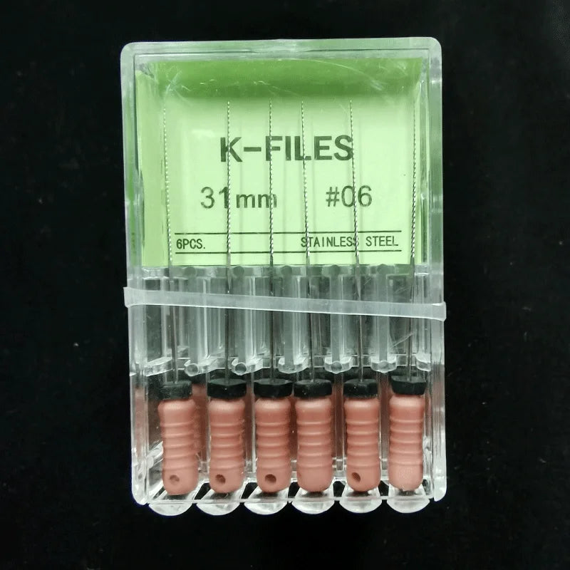 Dental Root Cannal Endo K File 21mm 25mm 31mm Stainless Steel Endodontic Instruments Dentist Dentistry Odontologia Tools