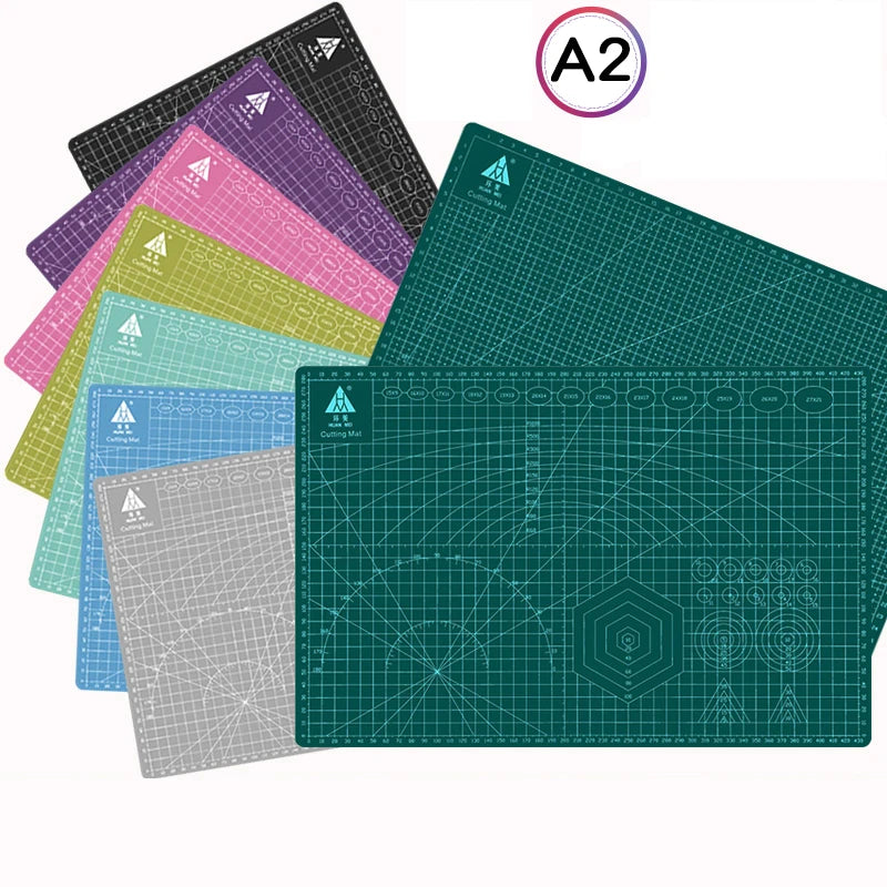 A2 Cutting Board Grid Line Self-healing Cutting Board Craft Card Multicolor Double-sided Desktop Manual Cutting Pad 60 * 45cm