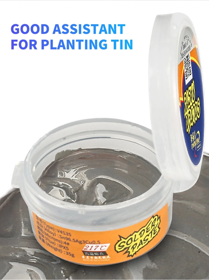 MECHANIC Lead-Free Solder Paste Low/High Temperature Soldering Flux Welding Tin Paste for Mobile Phone PCB BGA SMD Repair Tools