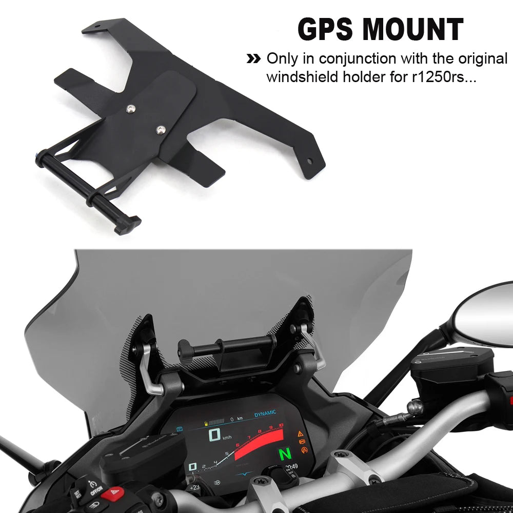 For BMW R 1250 RS r1250rs Motorcycle Accessories Stand Holder Phone Mobile Phone GPS Plate Bracket New R1250RS 2021