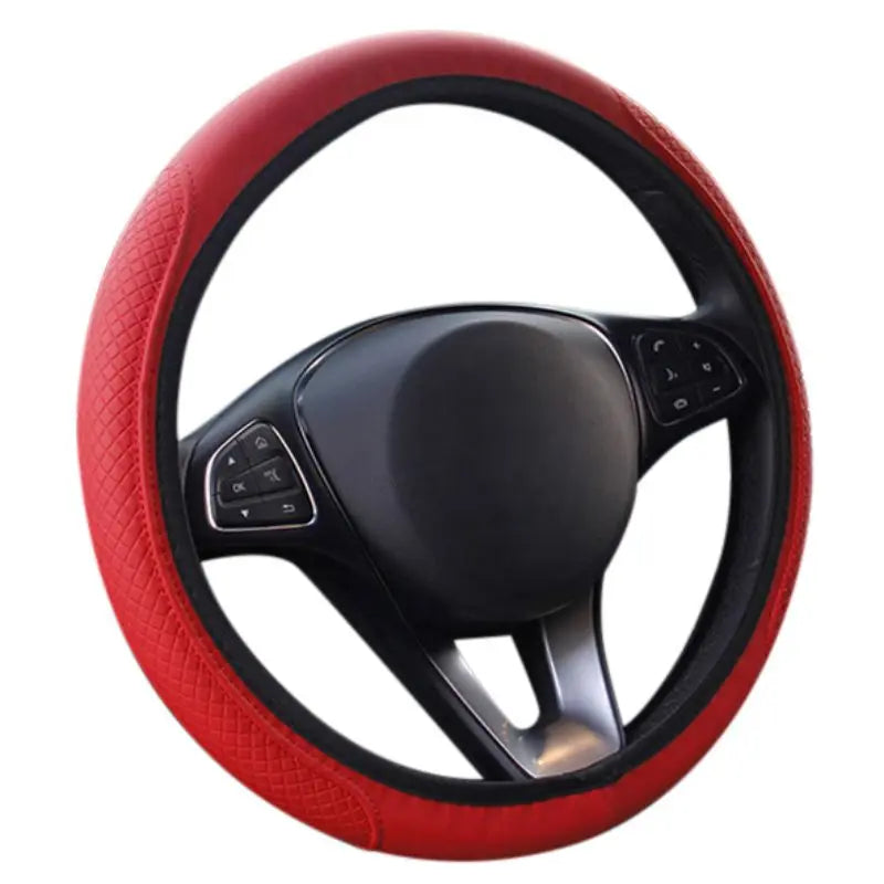 All Season Car Steering Wheel Cover Anti-Slip Durable Wheel Protector Universal Fit For Car Truck SUV