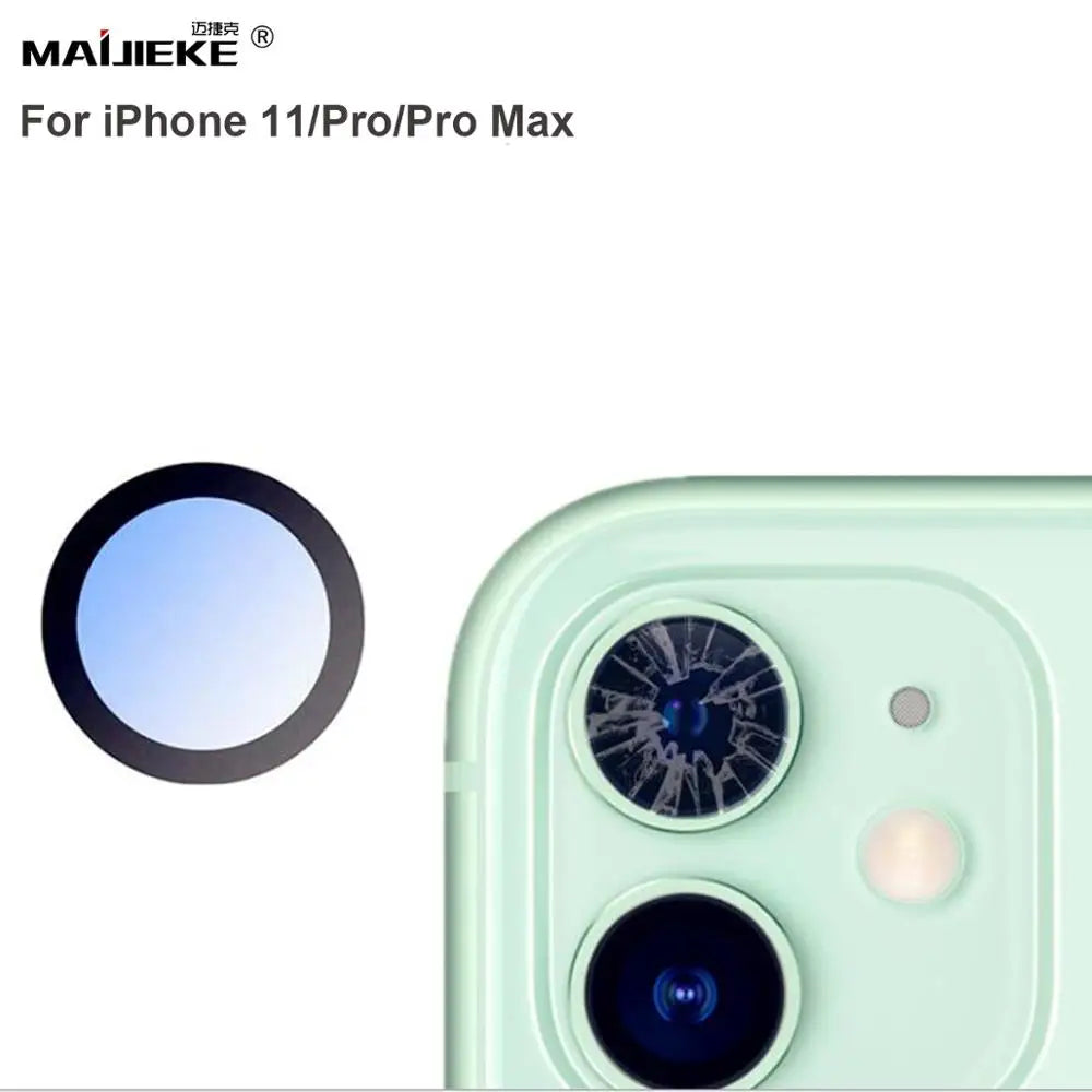 New Back Camera Glass Replacement for iPhone 11 13 14 Pro Max 12 Mini X Xs Max Xr 8 7 6S Plus Broken Camera Lens Repair Kits