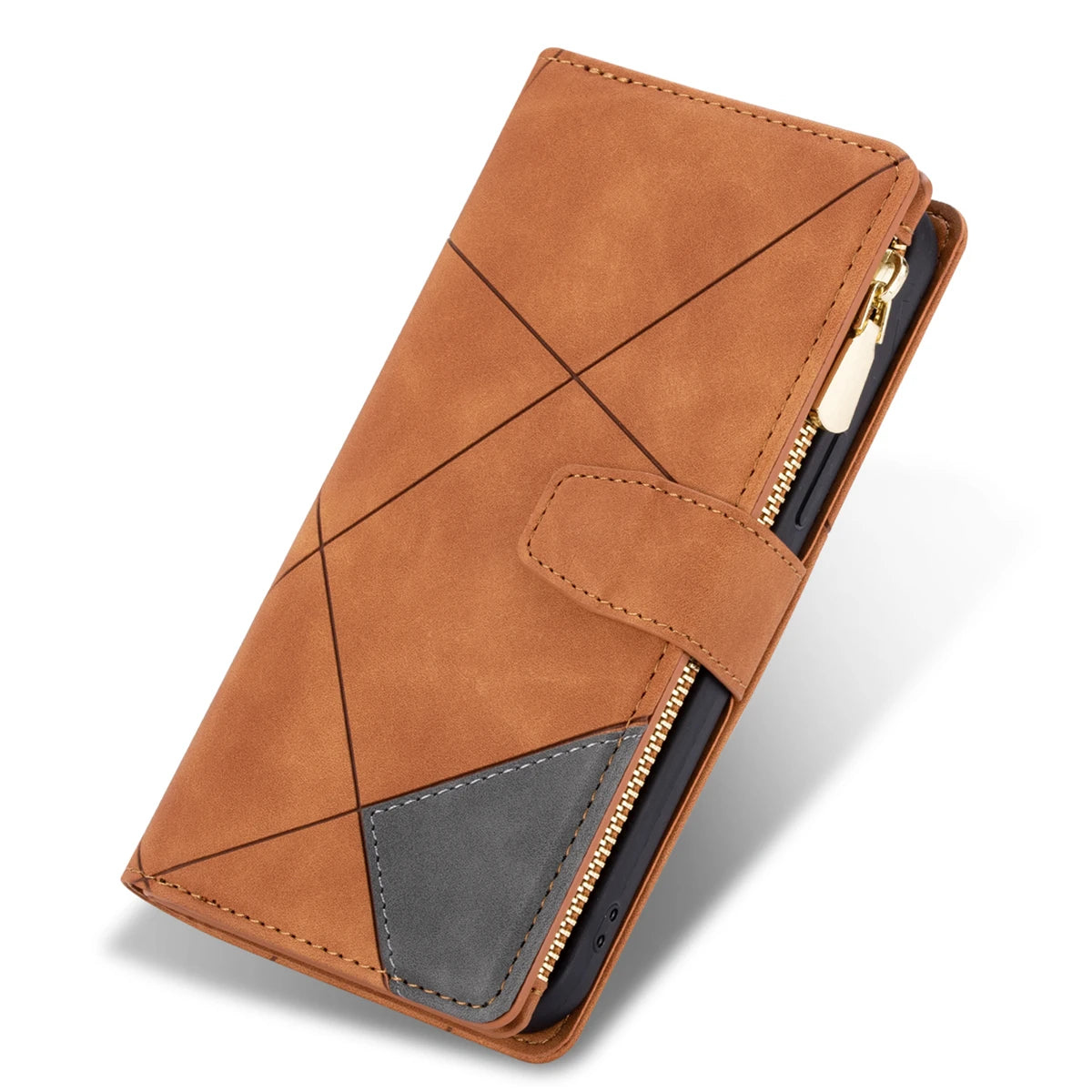 Flip Leather Case For XiaoMi 14T 13T 12T 11T 11 Lite Redmi Note 15 14 13 11S 12 Pro Plus Zipper Card Slot Wallet Bag Cover