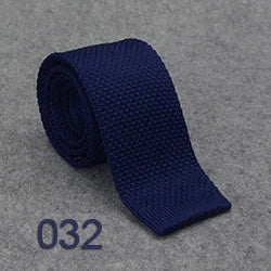 Knitted Ties For Men Slim Fashion Neckties Plain Black Red Knit Tie Men Women Wedding Daily Casual Neck Knitted Cravatas HUISHI