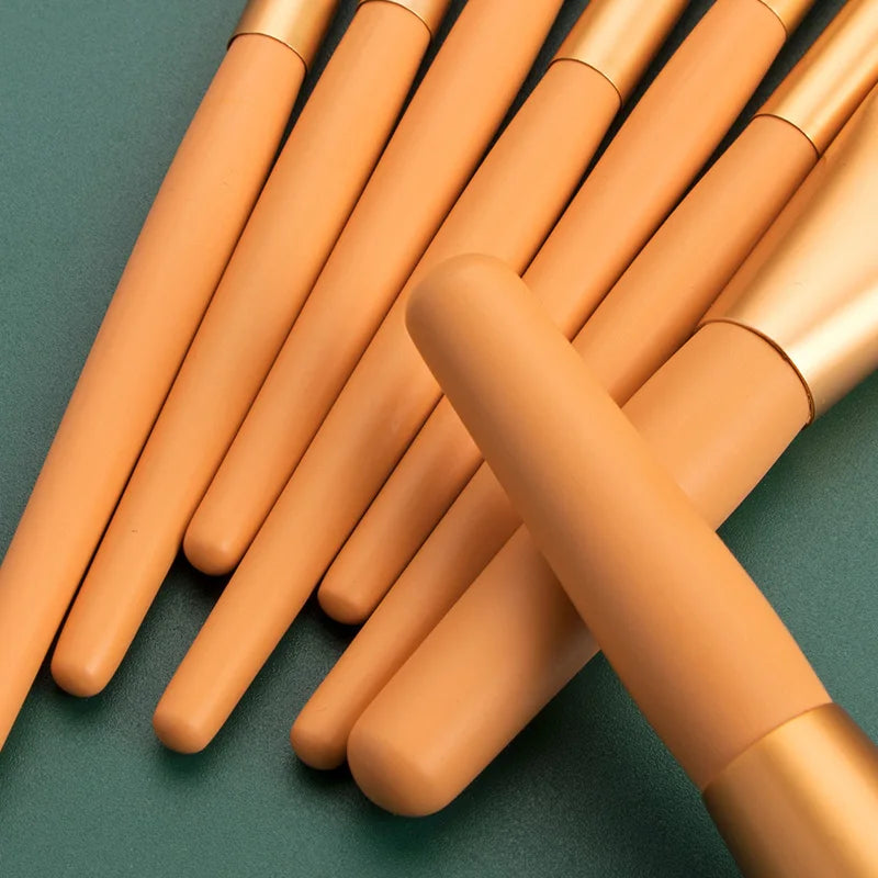 Ronshadow 8Pcs Professional Mini Makeup Brushes Set  Blush Foundation Powder Make Up Brush Tools Kit