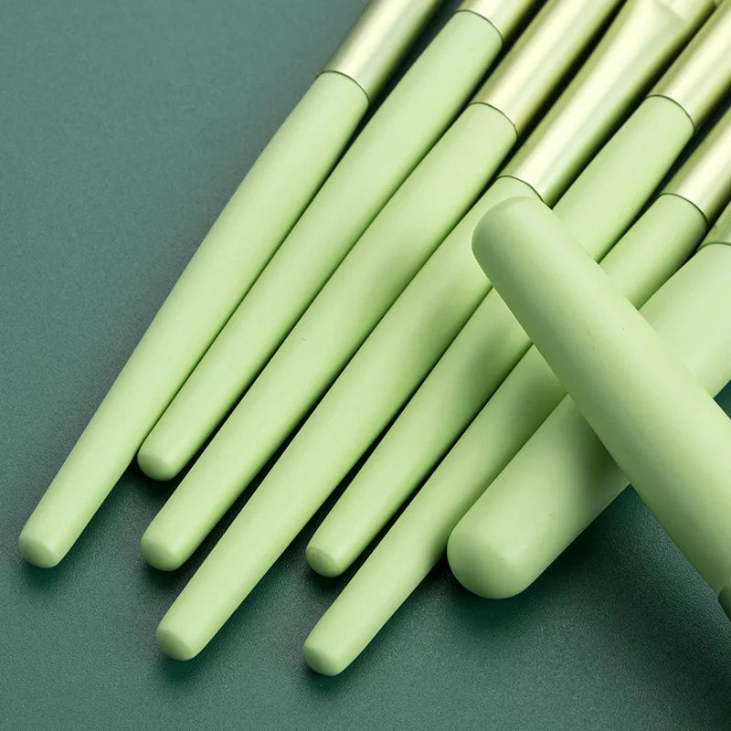 Ronshadow 8Pcs Professional Mini Makeup Brushes Set  Blush Foundation Powder Make Up Brush Tools Kit