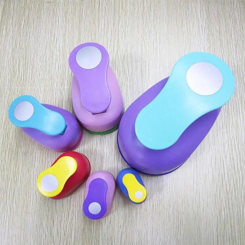 1PCS(5cm,3.8cm,2.5cm) Round shape craft punch set children manual DIY hole punches cortador de papel de scrapbook Circle punch