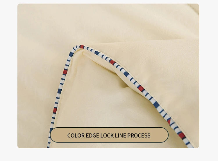 Natural Silk Quilt Mulberry Silk Quilt for Summer Winter Duvet King Queen Twin Size Bedding Handmade Pure Color Students Quilt