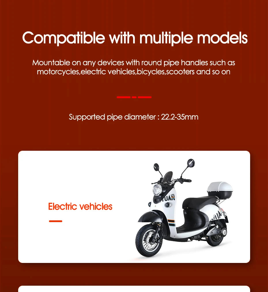 Motorcycle  Phone Holder Bicycle Phone Mount Moto MTB Road Mountain Bike Cellphone Bracket Accessories Quick Attach Lock