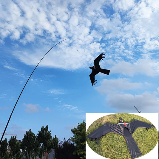 Outdoor Toys 47 Inch  Bird Scaring  Eagle Kite Good Flying For Garden/Orchard/ Farm