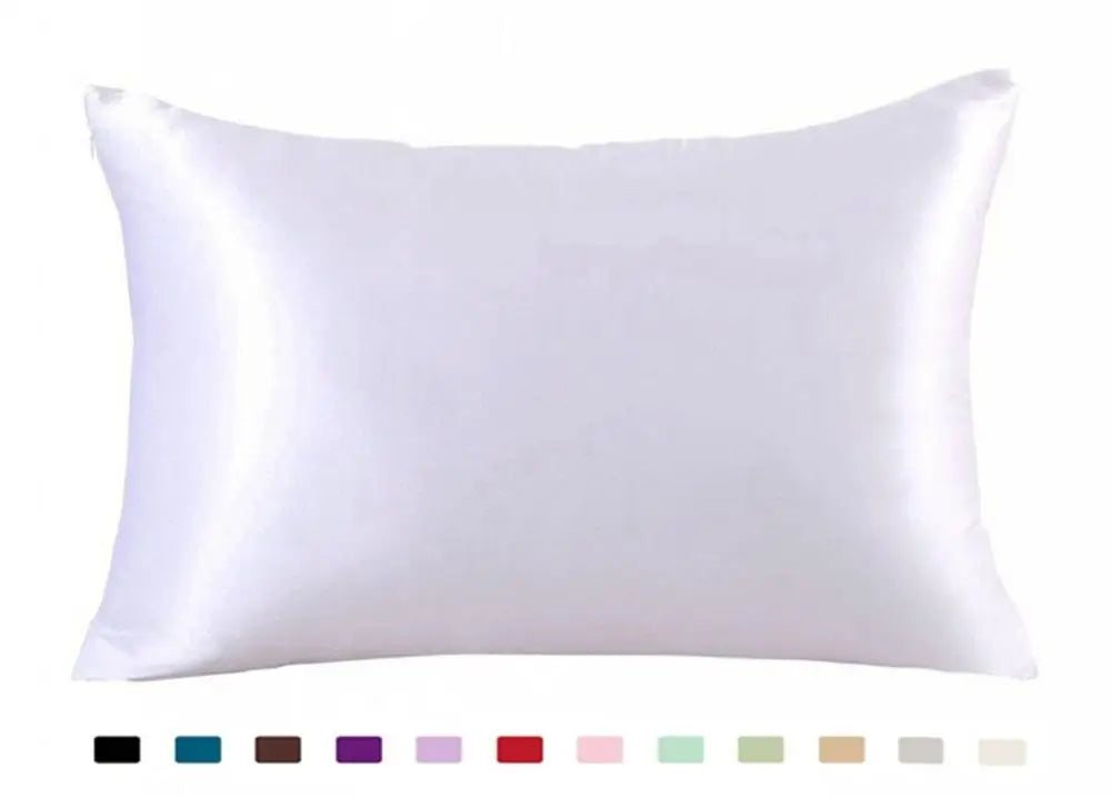 1PC Pillowcase Silk Pillow Cover Silky Satin Hair Beauty Pillow case Comfortable Pillow Case Home Decor wholeStandard/Queen 1PC