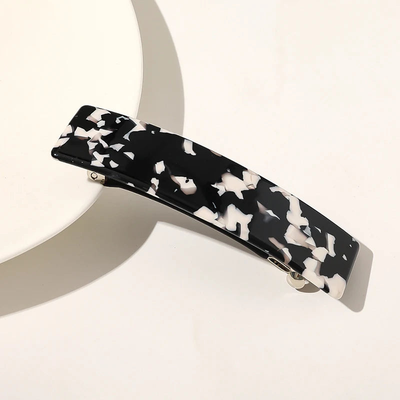 Fashion Hair Clips Leopard Marble Textured Geometric Hair Pins Hair Barrettes Hair Clips for Girl Hairpin Women Hair Accessories
