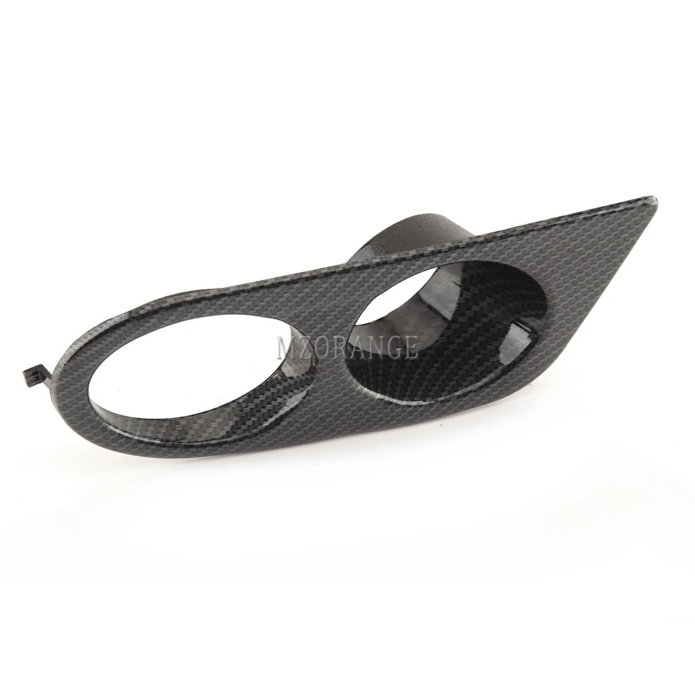 Carbon Fiber Fog Light Cover for BMW E46 M3 2001-2006 Glossy Black Fog Lights Grill Frame Surrounds Air Duct Fog Lamp Hood
