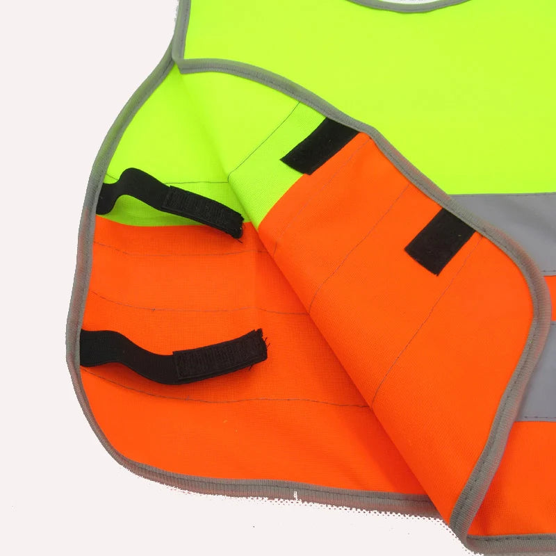 Pupils Safety Warning Vest Kids Reflective Vest School Children Training Breathable Jacket Scooter Cycling Fluorescent Waistcoat