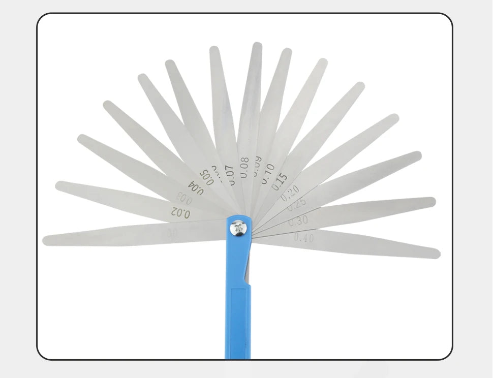 100B17 Feeler Gauge Spark Plug Gauge Filler Gauge Valve Probes Metric Thickness Set Probe Thickness Gauge Spark Plug Gap Tools