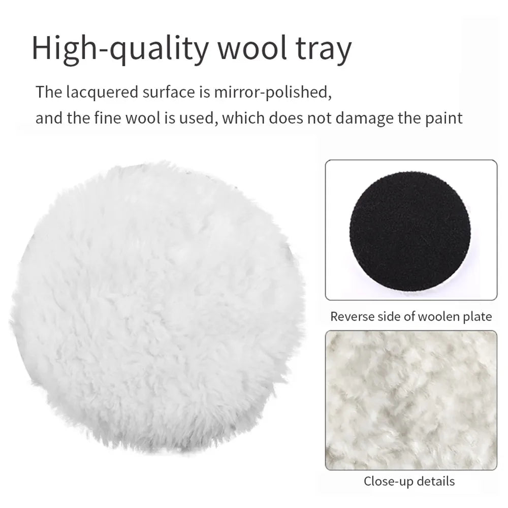 8Pcs Car Polishing Kit Polish Pad 3/5/7 Inch Car Polishing Disc Waxing Sponge Car Polisher Buffing For Car Polisher accessories