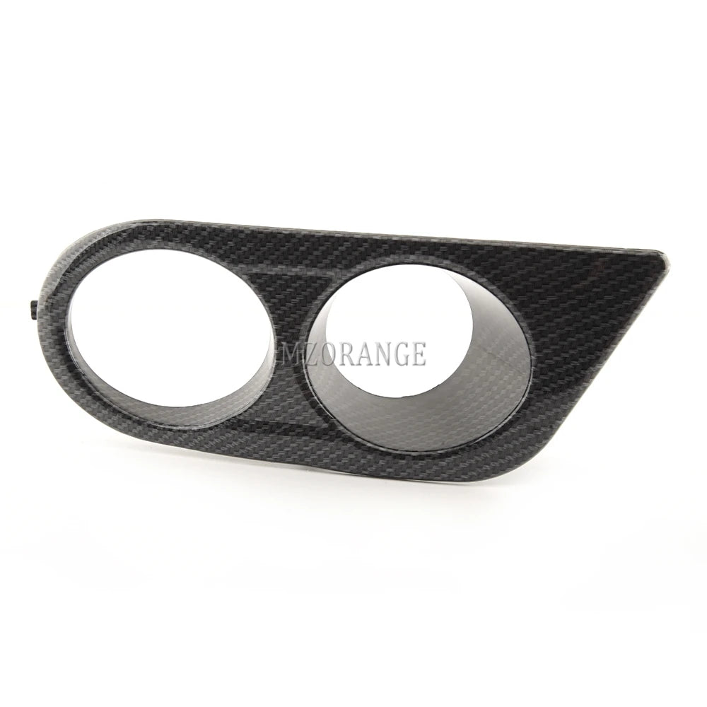 Carbon Fiber Fog Light Cover for BMW E46 M3 2001-2006 Glossy Black Fog Lights Grill Frame Surrounds Air Duct Fog Lamp Hood
