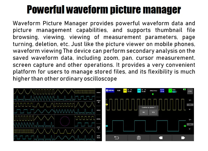 FNIRSI-1013D Digital Tablet Oscilloscope Dual Channel 100M Bandwidth 1GS Sampling Rate 7 Inches Mini Tablet Digital Oscilloscope
