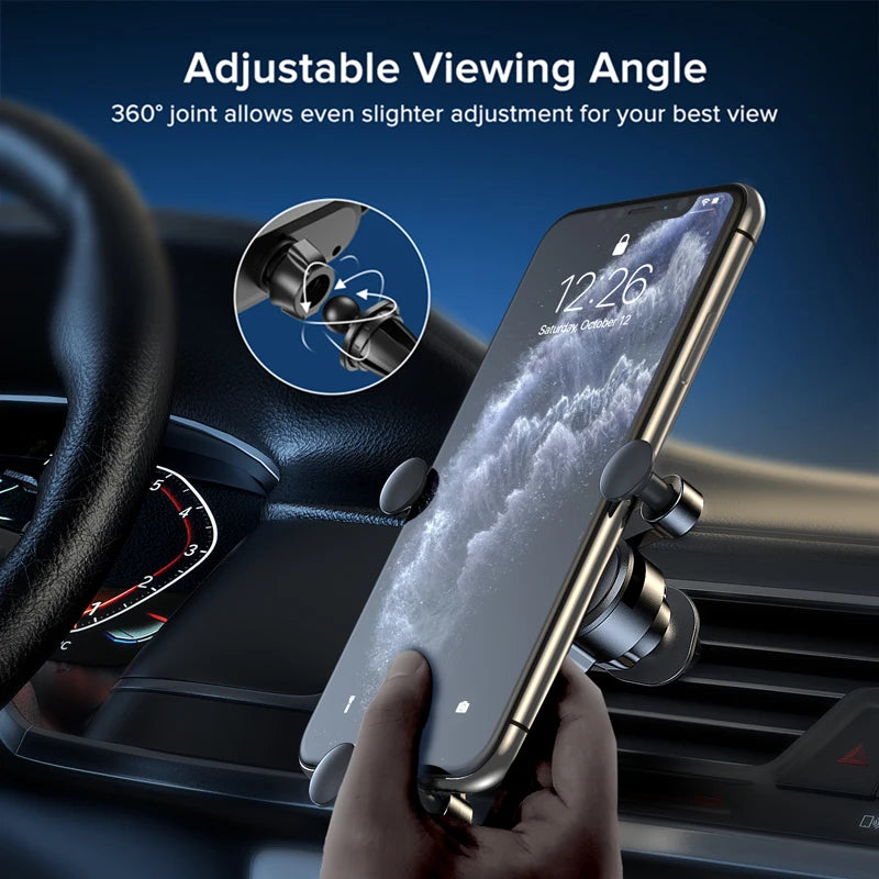 Gravity Phone Holder Stand For Car Air Vent Mount No Magnetic Mobile Cell Phone Holder support GPS For iPhone 11 Xiaomi Samsung