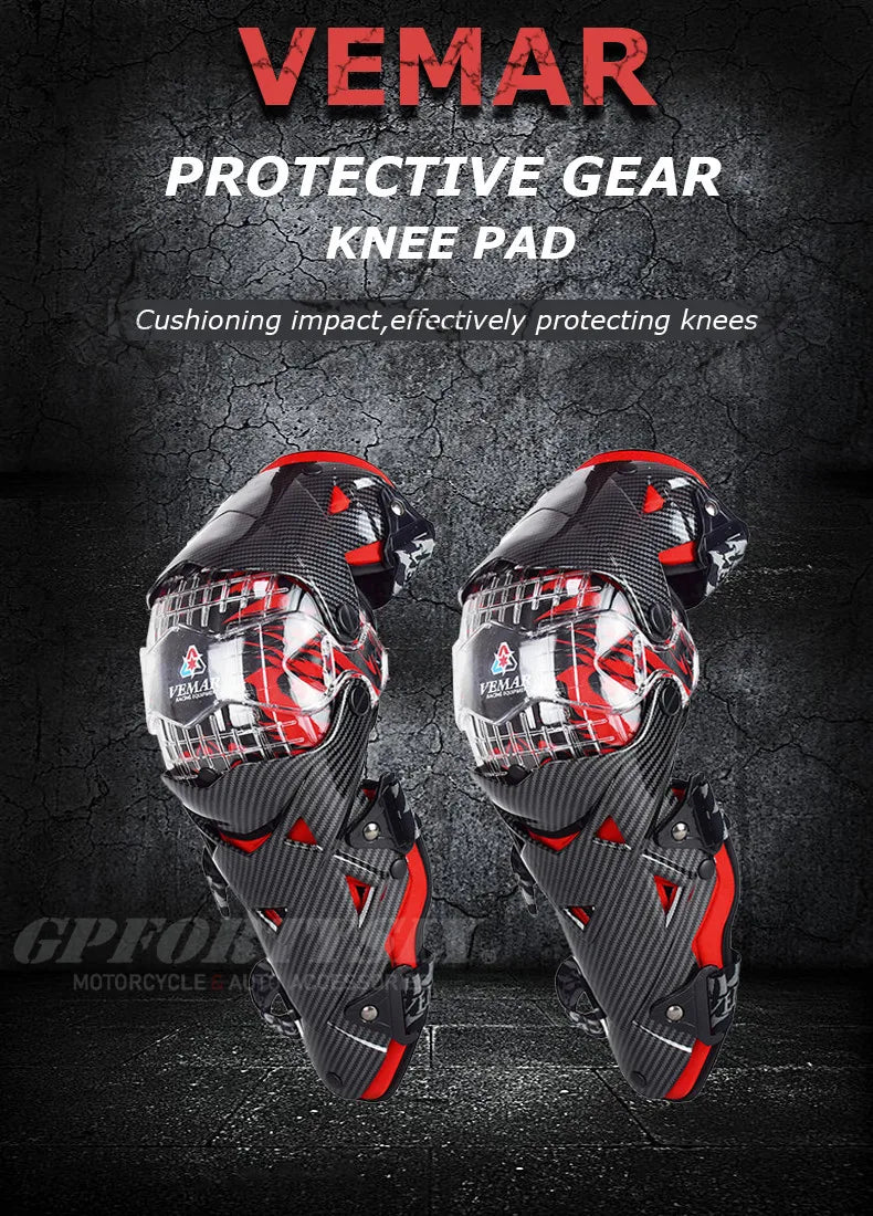 VEMAR Motorcycle Racing Riding Knee Guard Protective MX Motocross Knee Protectors Pads Armor Kneepads Gear Rodilleras Moto