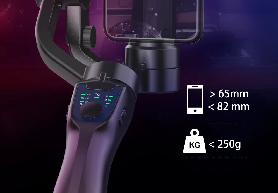 F8 Handheld 3-Axis Gimbal Phone Holder Anti Shake Video Record Stabilizer for Xiaomi iPhone Cellphone Smartphone
