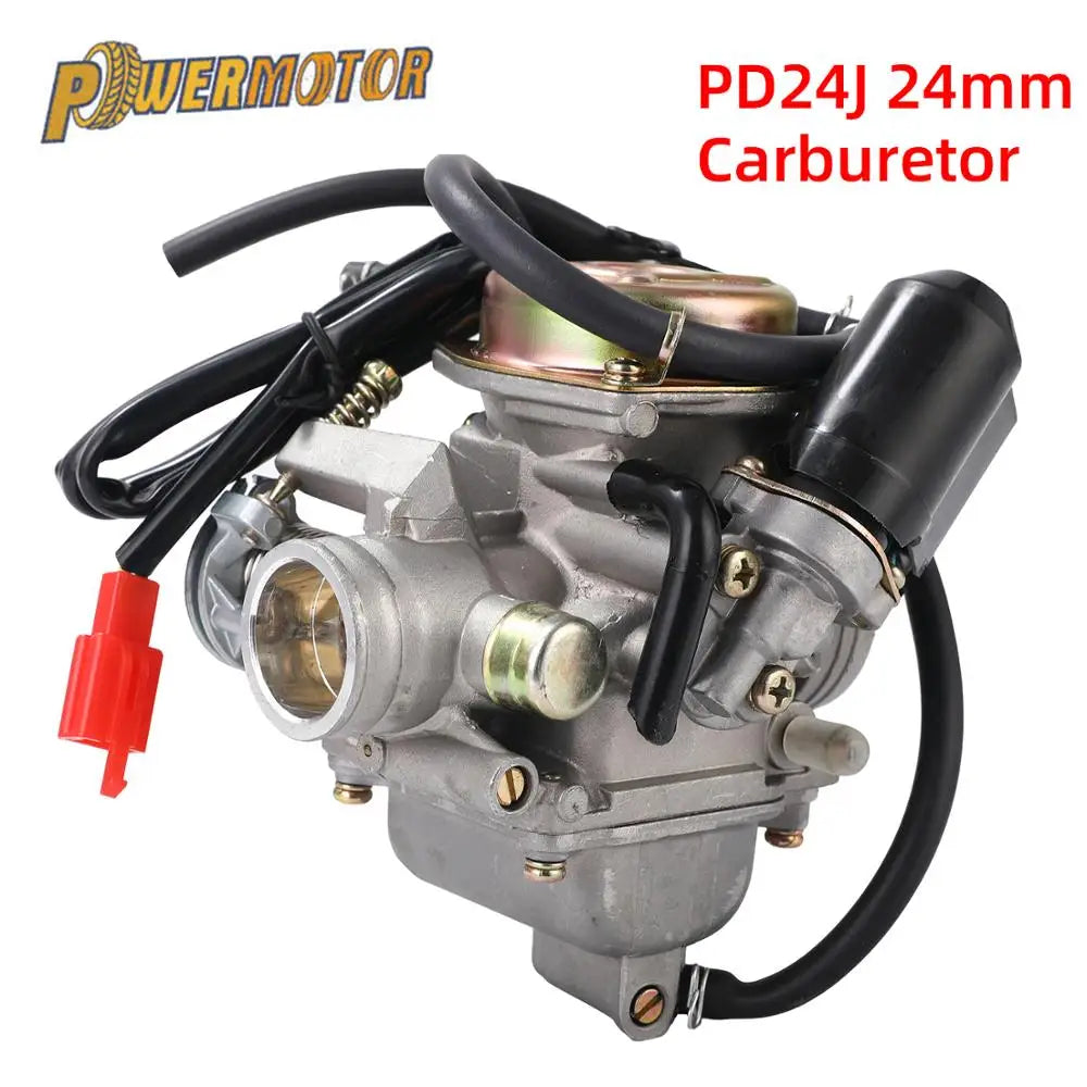 Motorcycle GY6 125cc 150cc Carburetor Accessories PD24J Fuel System Carb ATV Kart Scooter Power Jet Motocross Parts Carburetor